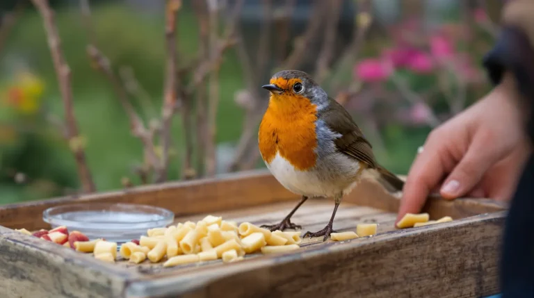 Rouges-gorges au jardin : ce soir, mettez dehors cet aliment de base à 3 centimes, que la plupart des jardiniers oublient