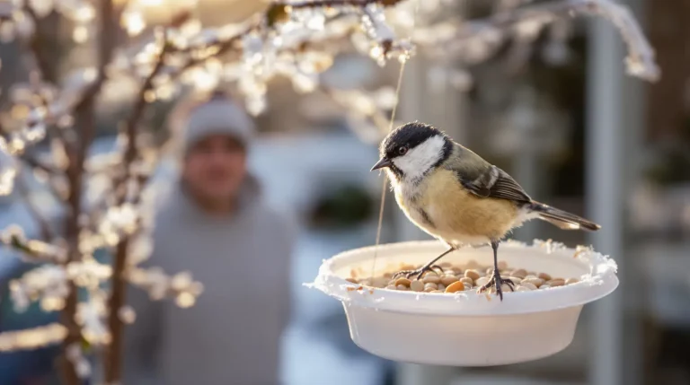 Arrêtez de jeter ce petit pot en plastique : il devient la mangeoire préférée des oiseaux cet hiver